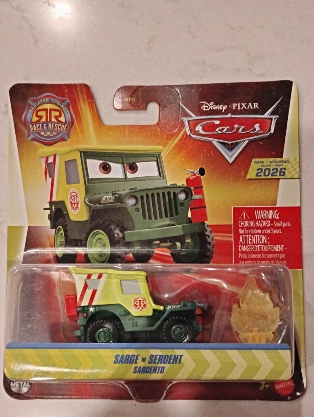 Pixar Cars Sarge Race And Rescue Vehicle